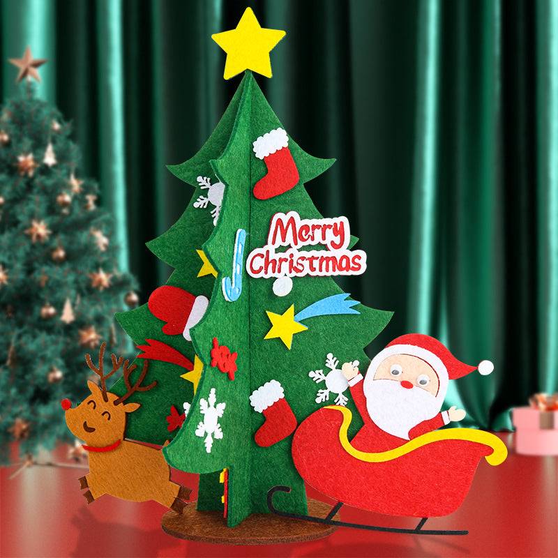 Wholesale Christmas Handmade DIY Desktop Christmas Tree Material Pack